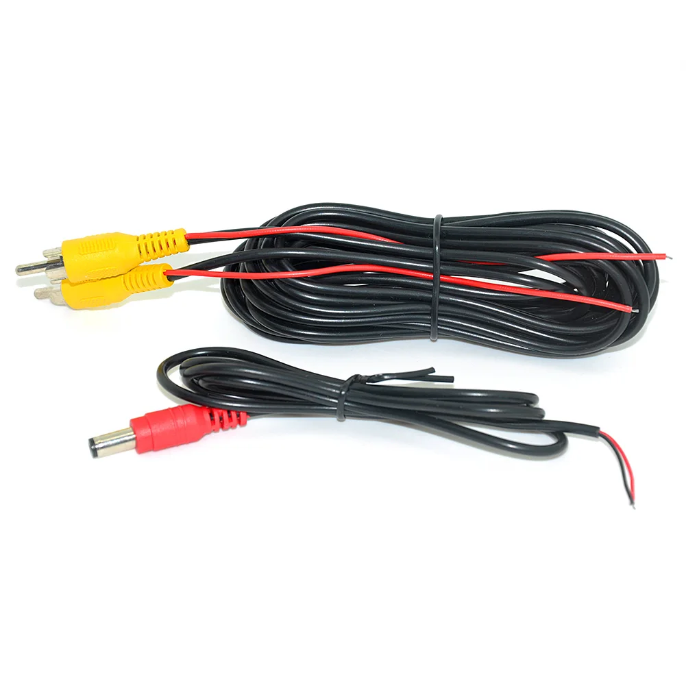 6-20 м RCA видео кабель с силовой линией для парковки автомобиля заднего вида Камера подключения автомобиля монитор DVD триггер кабель опционально - Название цвета: 10M