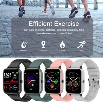 

H8 Smart Bracelet Heart Rate Blood Pressure Sleep Waterproof Round Screen Exercise Meter And Step Sport Wistband Watch