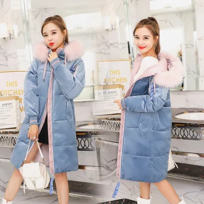 

Photo Shoot 2019 New Style down Jacket Women's Gold Velvet down Coat Korean-style Large Size Casual Thick Cotton Coat