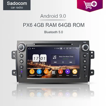 

720P PX6 8" DSP 2 din Android 9.0 8 Core 4GB+64GB Car DVD Player GPS Glonass Map autoradio BT 5.0 For SUZUKI SX4 2006 - 2012