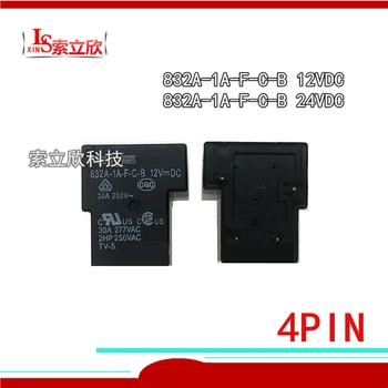 

10PCS/LOT NEW Relay 832A-1A-F-C-B-12VDC 832A-1A-F-C-B-24VDC 832A-1A-F-C-B 12V 832A 1A F C B DC12V 4PIN 30A 12V 24V
