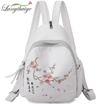 

Multifonction femmes Mochila Feminina en cuir véritable femme sacs à dos sac à dos petites femmes sac à dos poitrine sacs pour