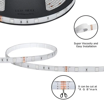

2835 RGB LED Flexible Strip Lights Dimmable USB Waterproof LED Light Strip IP65
