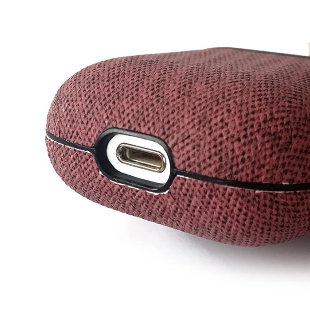 Кожаный чехол для наушников Aipods 2 1 беспроводная Bluetooth зарядка полный корпус