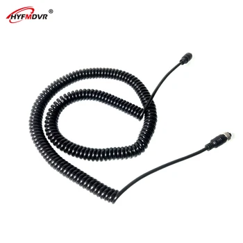 

HYFMDVR Semi-trailer spring line 4-core aviation head video cable extension cable retractable line 8 meters