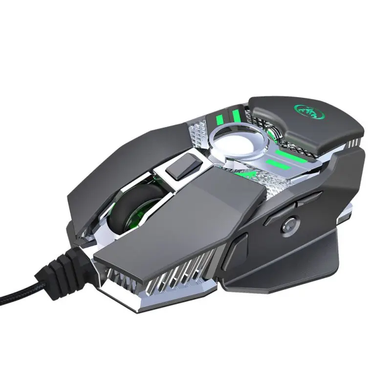 USB игровая мышь 6400 dpi 7Key программируемая проводная мышь для макросъемки эргономичная мышь для ПК и ноутбука