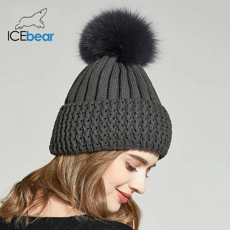 ICEbear 2019 Высококачественная женская шапка модная шапка E-MX18102FQ