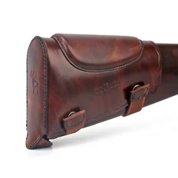 Tourbon Tactical Hunting Rifle Shotgun Gun Butt Stock Cheek Rest Genuine Leather Insert Recoil Pad Protection Gun Accessories