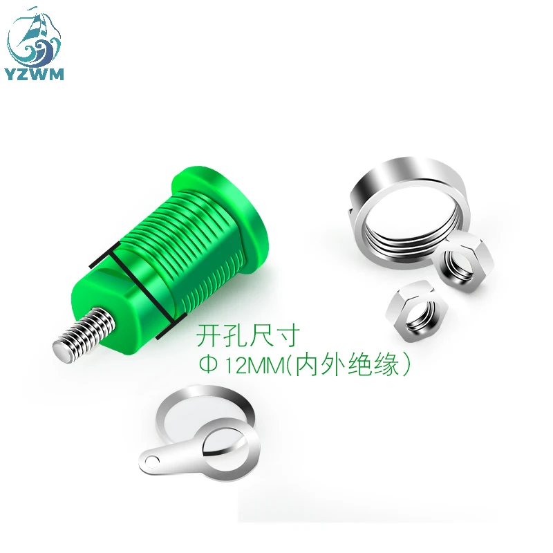 4mm Panel Banana Socket Hole Current 32A Terminal Connector 12mm Plug High voltage safety wire connector terminals wire connector banana plugs electrical connectors electrical connector banana plug connector cable connector