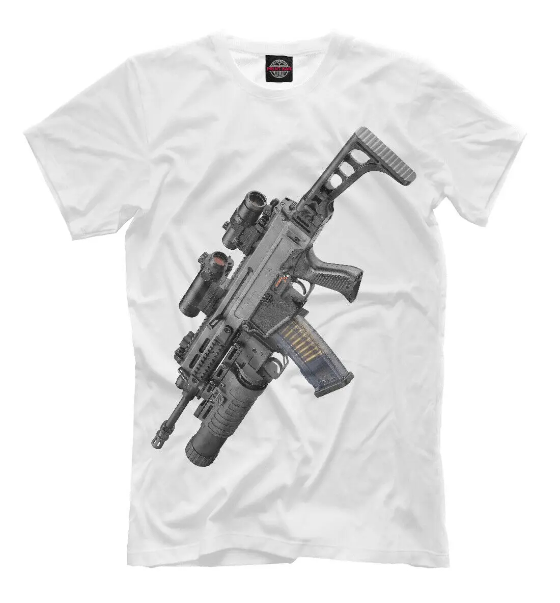 Men New T-shirt Russian Army special Force Russia Gun | Мужская одежда