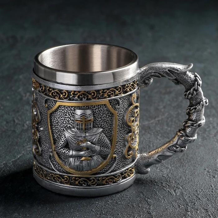 Кружка Средневековье.Рыцарь 400 мл | Дом и сад
