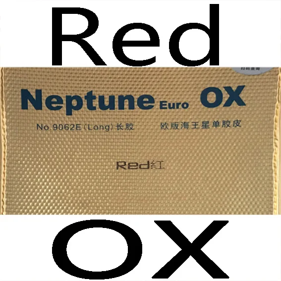 Red OX GALAXY YINHE Neptune евро Резина без губки OX topsheet/Резина с губкой - Цвет: Red OX