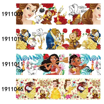 

(50 yards/lot) 100% Polyester 38mm beautiful princess printed cartoon character ribbon