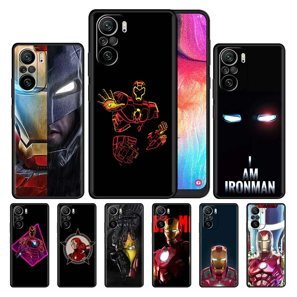 Marvel Iron Man Mark Phone Case for Xiaomi Poco X3 NFC M3 Pro 5G F3 GT F1 Redmi Note 10 9 9S 8 K40 Mi 11 Cover Coque Shell | Мобильные