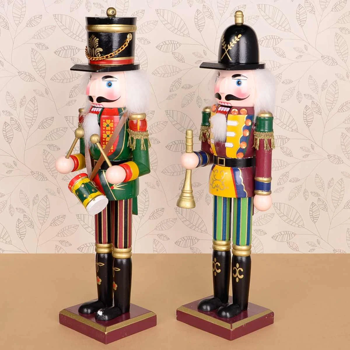 4 шт. 30 см расписанные вручную деревянные фигурки щелкунчика рождественские украшения куклы для друзей и детей аксессуары для украшения дома