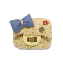 Плюшевый женский мини кошелек для монет, Детский милый кошелек с цветком, маленький мешочек, сумка для денег, carteira bolso mujer bolsa feminina для маленьких девочек