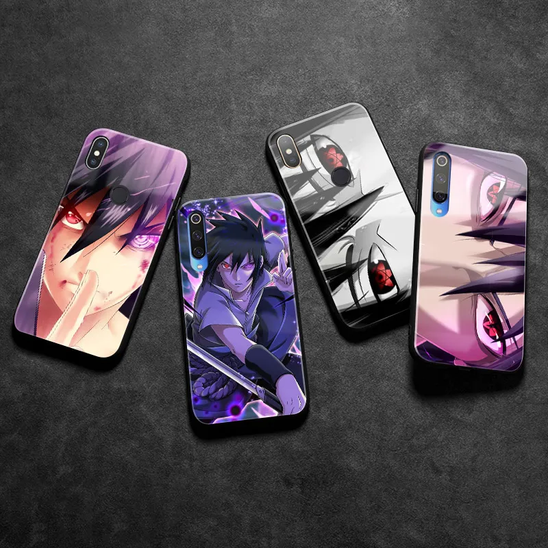 

Uchiha Sasuke Naruto Anime tempered glass phone case cover coque for Xiaomi Mi 8 9 SE Mix 2 2s 3 RedMi Note 5 6 7 8 Pro