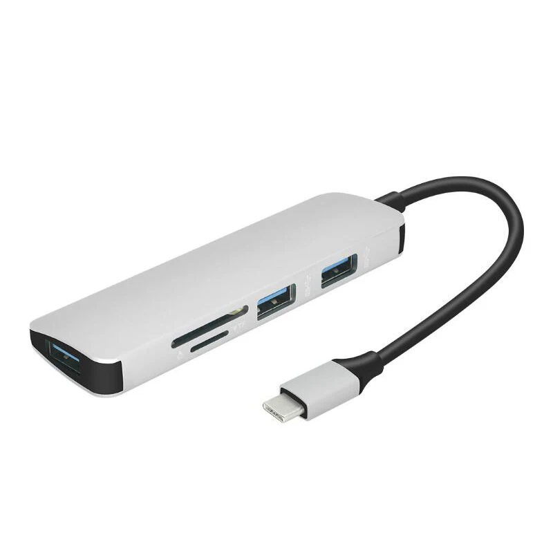 5 в 1 USB C концентратор USB-C до 3,0 концентратор HDMI Micro SD/TF кардридер адаптер для samsung Galaxy S9/S8 huawei P20 Pro type C usb-концентратор