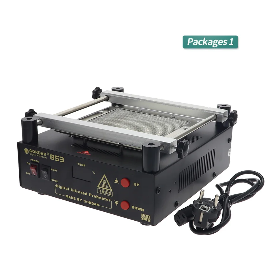 GORDAK 853 Infrared Environmental Protection Lead-free Preheating Platform BGA Heating Repair Station PCB Preheating Welder arc welders Welding Equipment