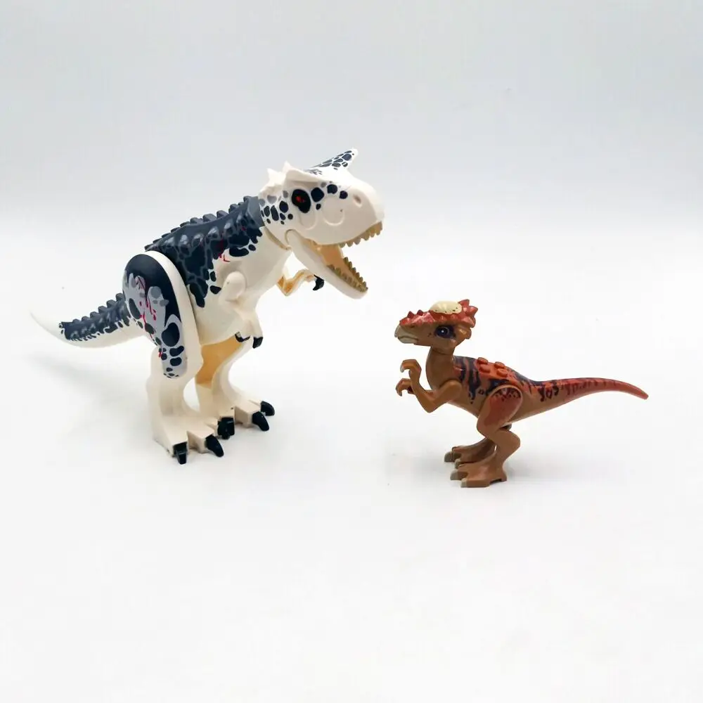 2 шт. Парк Юрского периода Раптор динозавры Tanystropheus спинозавр Indoraptor Baryonyx фигурки строительные блоки кирпичи детские игрушки