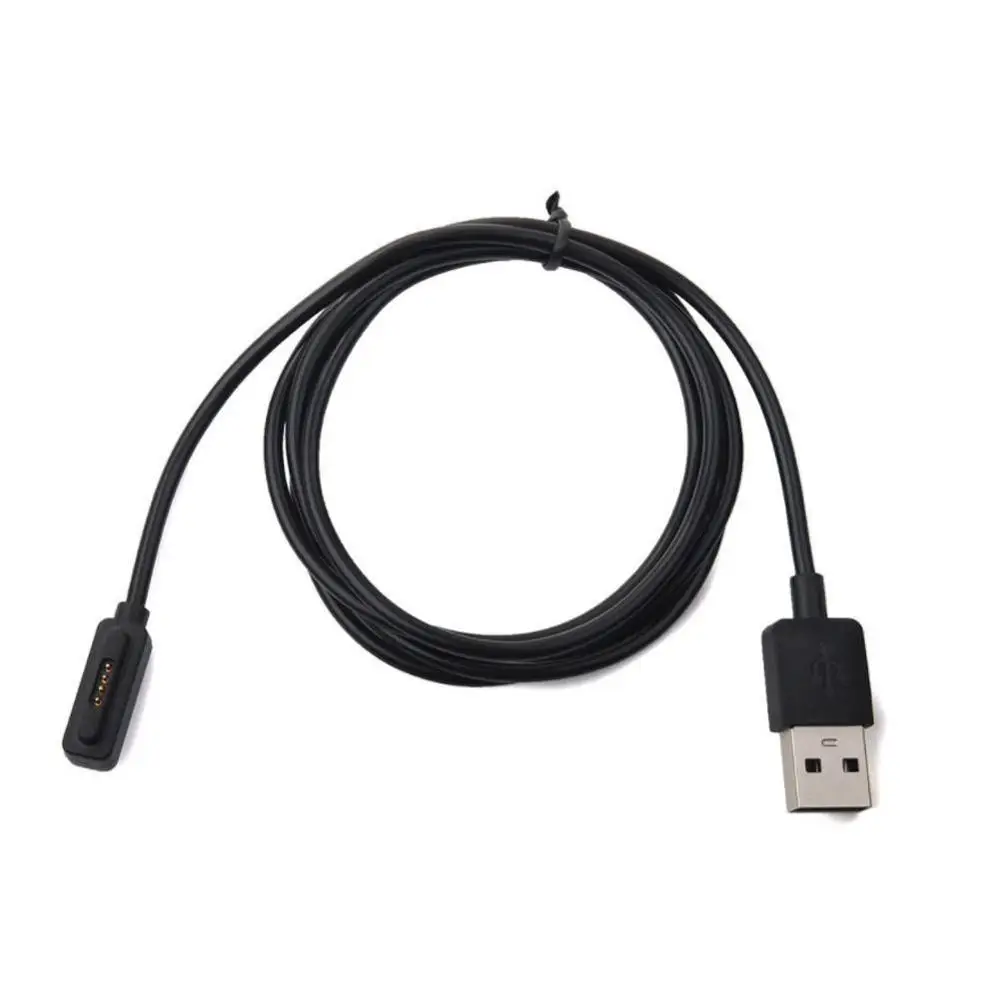 Hot Sell USB Magnetic Smart Watch Charging Cable Fast Charging Cable Data Charger Cable Cord For ASUS ZenWatch 2 Smartwatch - Цвет: Черный
