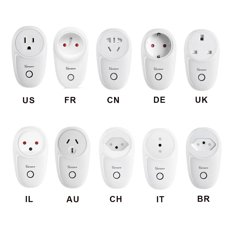 

Hot Sale Sonoff S26 WiFi Smart Plug - EU/US/UK/CN/AU Works With Alexa Smart Socket Power Switch