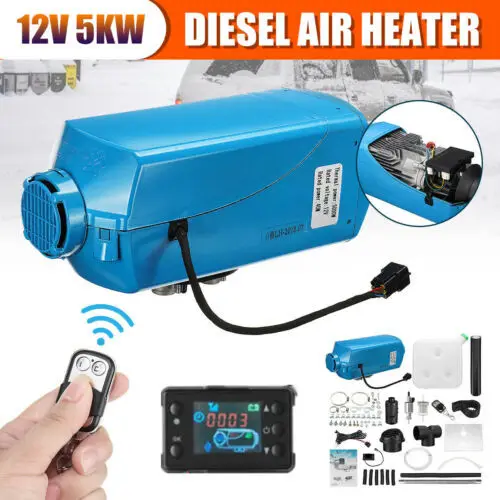 5KW 12V металлический автомобильный Дизельный подогреватель воздуха цифровой термостат lcd переключатель дистанционного управления