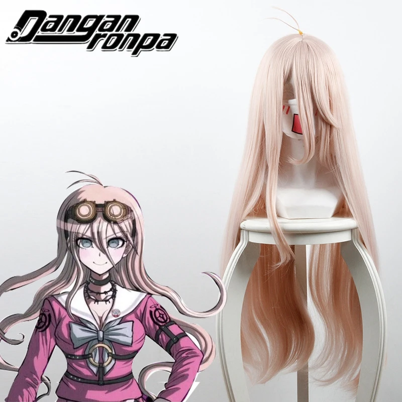Danganronpa V3: Killing Harmony Iruma Miu парик 80 см длинные прямые косплей парик для Аниме Костюм Вечерние игры Хэллоуин Hiart