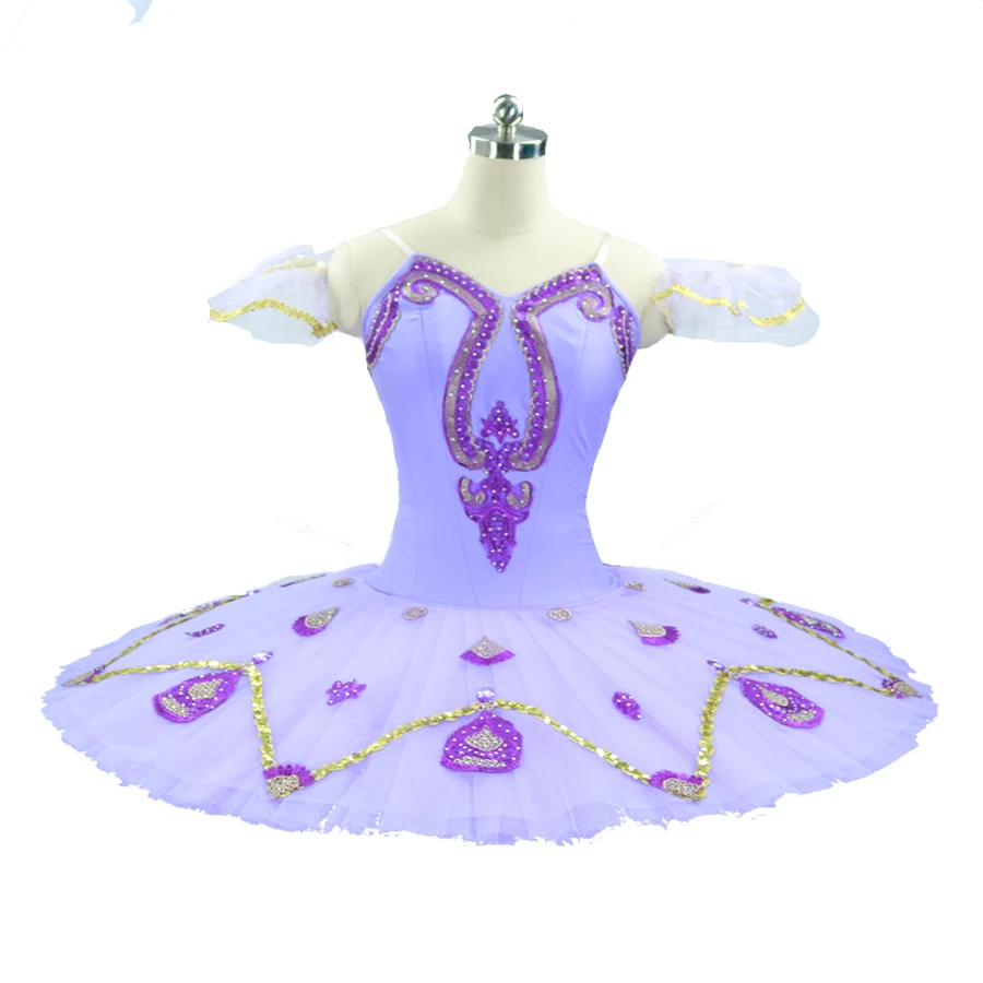 

Professional Ballet Tutus Girls Pancake Swan Dress Classical Performance Ballerina Costume ballet dress purple lilac 0019