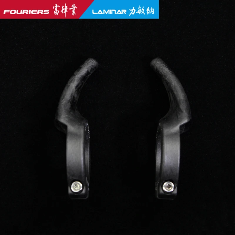 FOURIERS Carbon Fiber+Nylon Bicycle Barends MTB Mountain Bike Handlebar Bar Ends 22.2mm Small Auxiliary Handlebar Cycle Parts