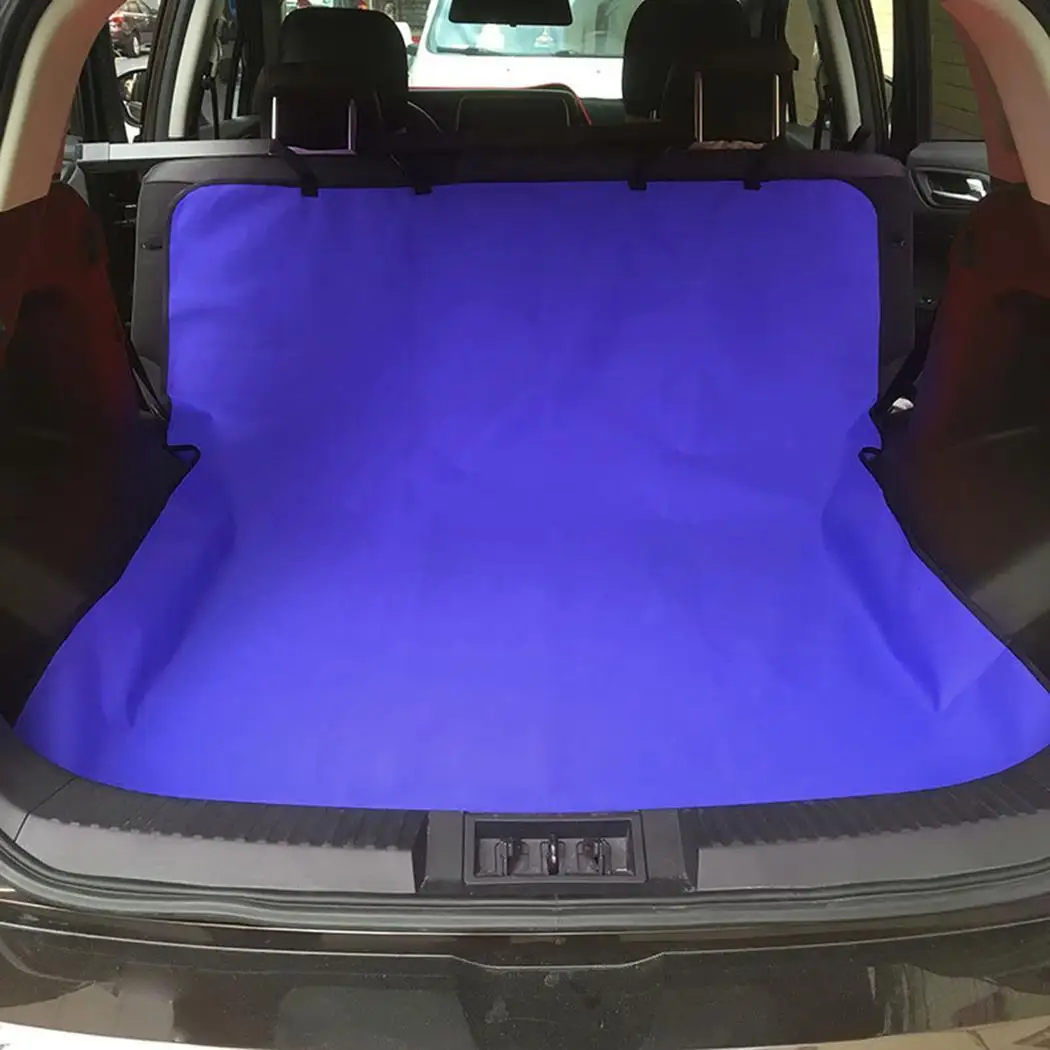 Автомобильный коврик для багажника, Водонепроницаемый Автомобильный задний бокс, ткань Оксфорд, черный/синий/серый/красный, коврик для переноски домашних животных