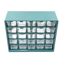 Boîte à outils de rangement de composants électroniques, boîte de pièces de tiroir multi grille, vis murale Classification boîte à outils 25