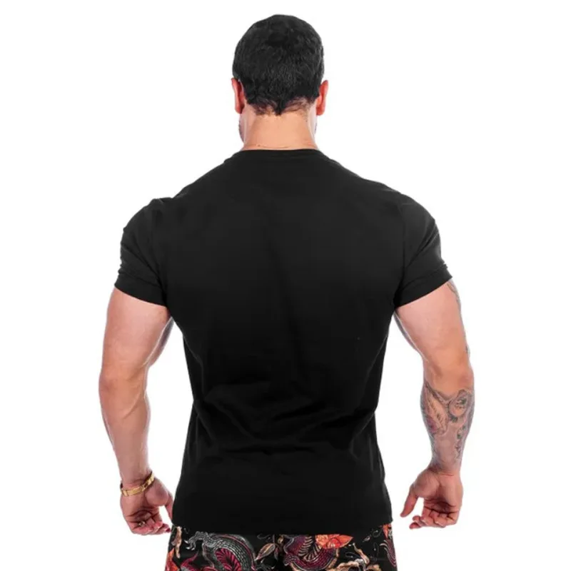 Новые быстросохнущие Компрессионные Мужские футболки рубашка для бега фитнес-плотно короткая футболка спортивная рубашка для спортзала мужские футболки для бега топы Джерси