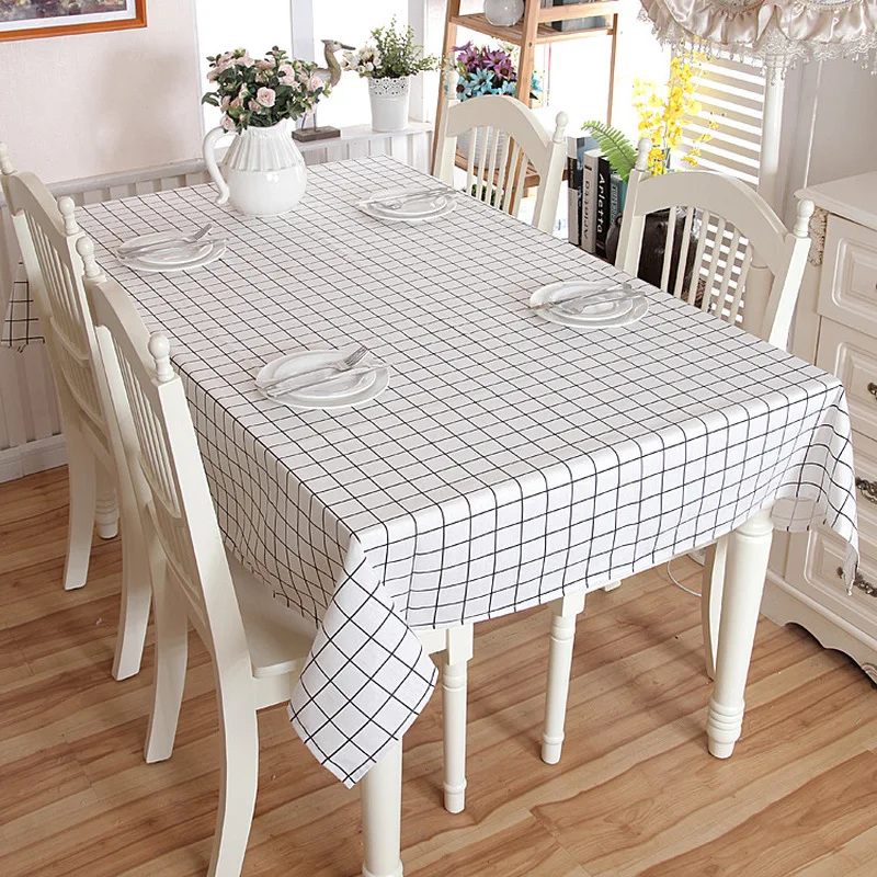 

Lanke table cloth rectangular Waterproof Oilproof With Tassel , Dining Tablecloth for Home Christmas Birthday Party