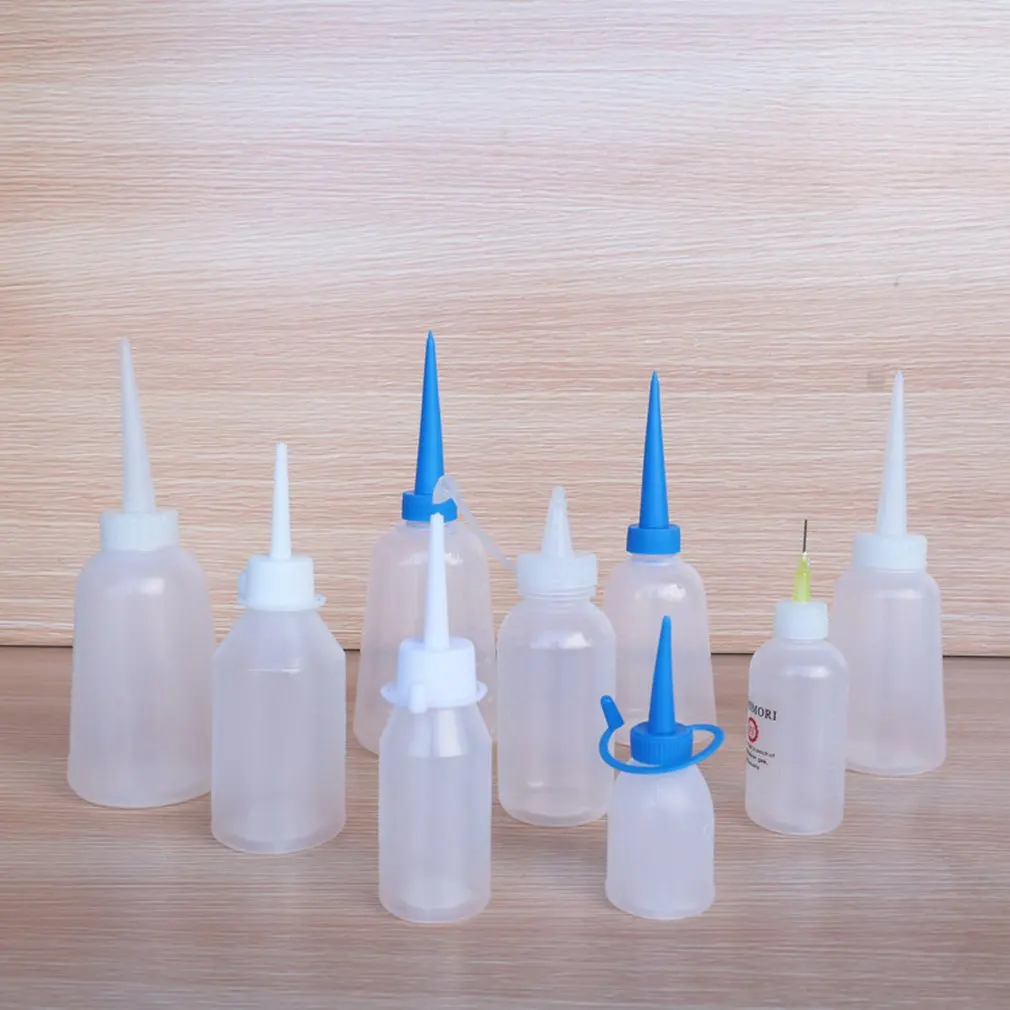 30ml Thickened plastic bottle Glue Oil bottle tip Oiler Water bottle for Oil Outlet Needle Tip Applicator Precision Bottle