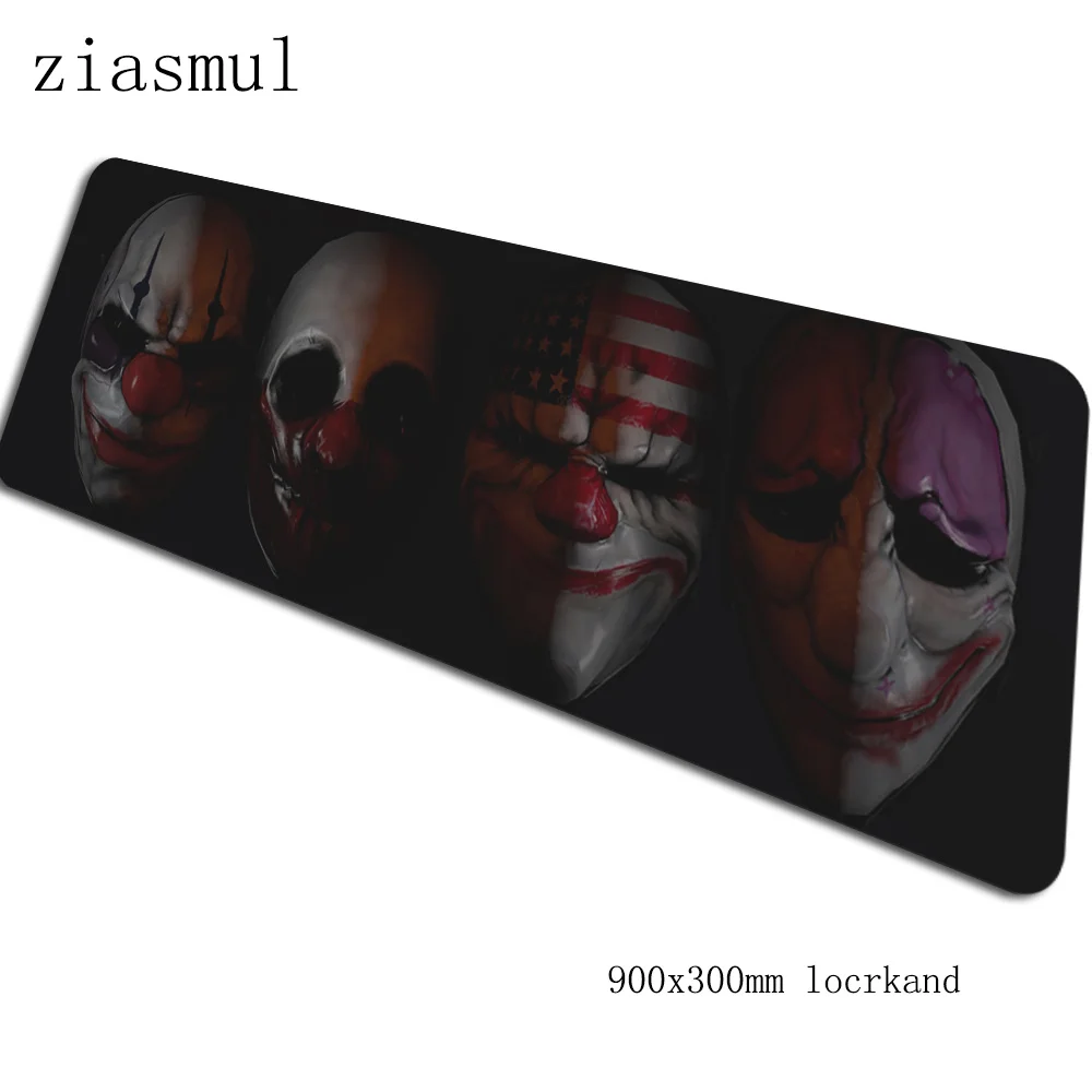 Payday коврик для мыши 900x300x3 мм коврики для мыши 3d игровой коврик для мыши геймер натуральный резиновый персонализированные коврики для мыши Клавиатура ПК коврик - Цвет: Size 900x300x3mm