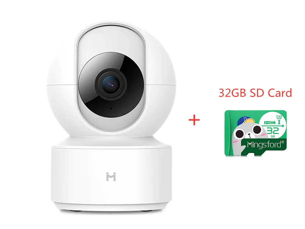 IMILAB EU 32G Xiaomi IMILAB умная камера 1080P WiFi Pan-Tilt ночное видение 360 градусов панорамный H.265 Детский Монитор домашняя камера безопасности - Цветной: IMILAB EU 32G