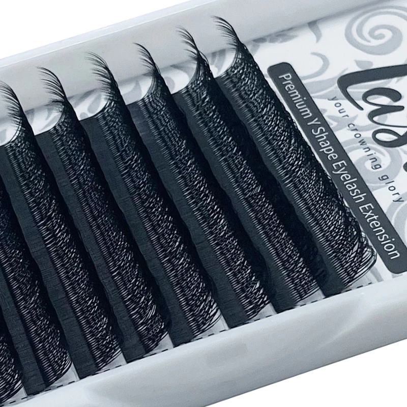 MASSCAKU dropshipping yy eyelashes individual handmade eyelash extensions private label deep dark matte lashes extensions