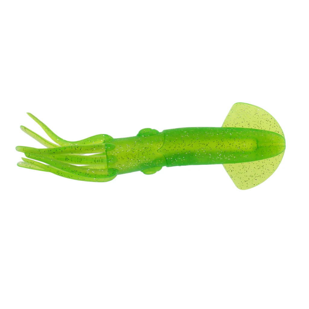 Green Squid Skirts Soft Lure 22cm/70g Sea Fishing Lures Snapper Tackle Baits