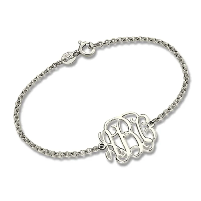 

Personalized Monogram Bracelet Custom Made Initial Letter Name Bracelets Chain For Women Fashion Bridesmaid Gift