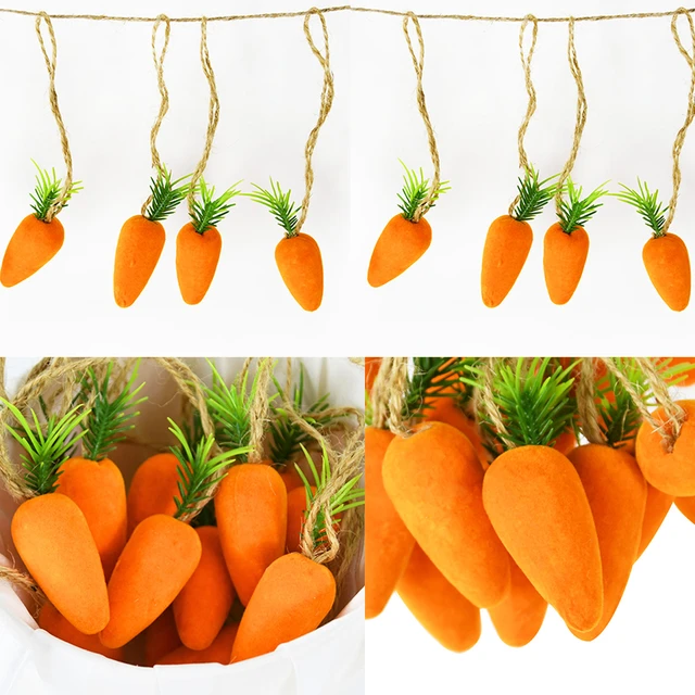 2 Enamel Carrot Charms Gold Easter Findings Vegetable Gardening