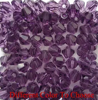 

4mm 2000Pcs/lot strand Bicone Faceted Glass Cuts Looses Crystal Beads Colored Mixed bracelet necklace g4g Spacer