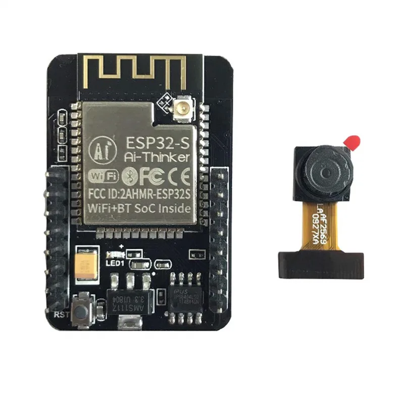 chip with camera ESP32-CAM модуль Wi-Fi ESP32 серийный wi-fi ESP32 CAM макетная плата 5V Bluetooth с OV2640 Камера модуль 32-битный Процессор 240 МГц - Цвет: chip with camera