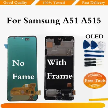 

LCD For Samsung A51 A515 LCD Display Screen Touch Panel Digitizer For Samsung A51 A515F Display Screen For Samsung Galaxy A51