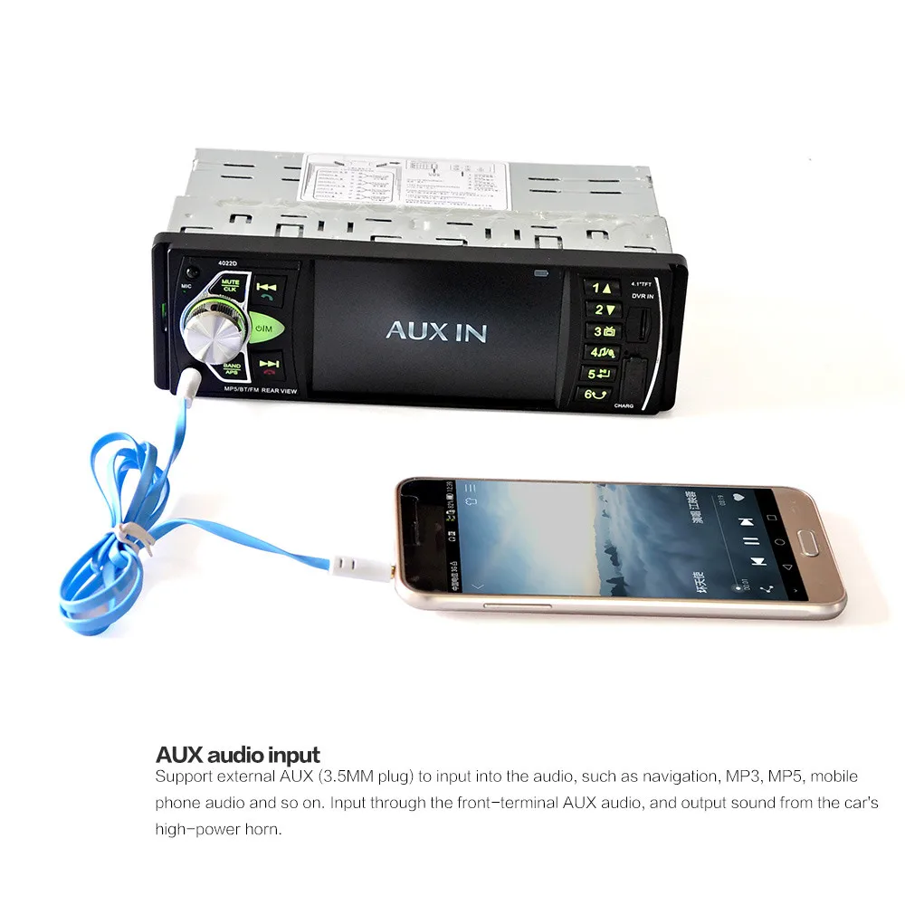 Автомобильный MP5 плеер 12 в автомобильный Радио 4 дюйма HDTFT экран Bluetooth/стерео fm-радио