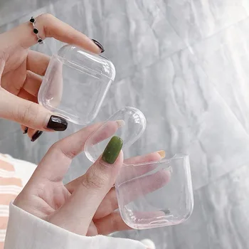 

Luxury Sports Cover for Airpods 1 2 Clear Bluetooth Headset Earphone Transparent Soft Case Skin Box Coque Airpods Accessories