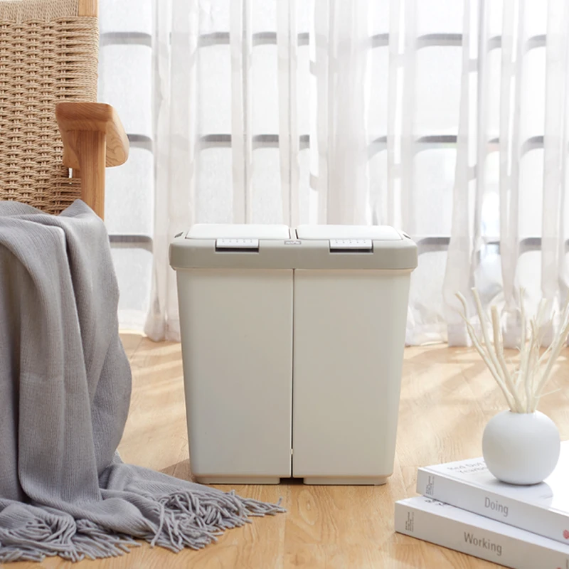

Kitchen Trash Can Recycle Bin Stacked Sorting Trash Bin Household Dry And Wet Separation Waste Bin Rubbish Bin for Bathroom