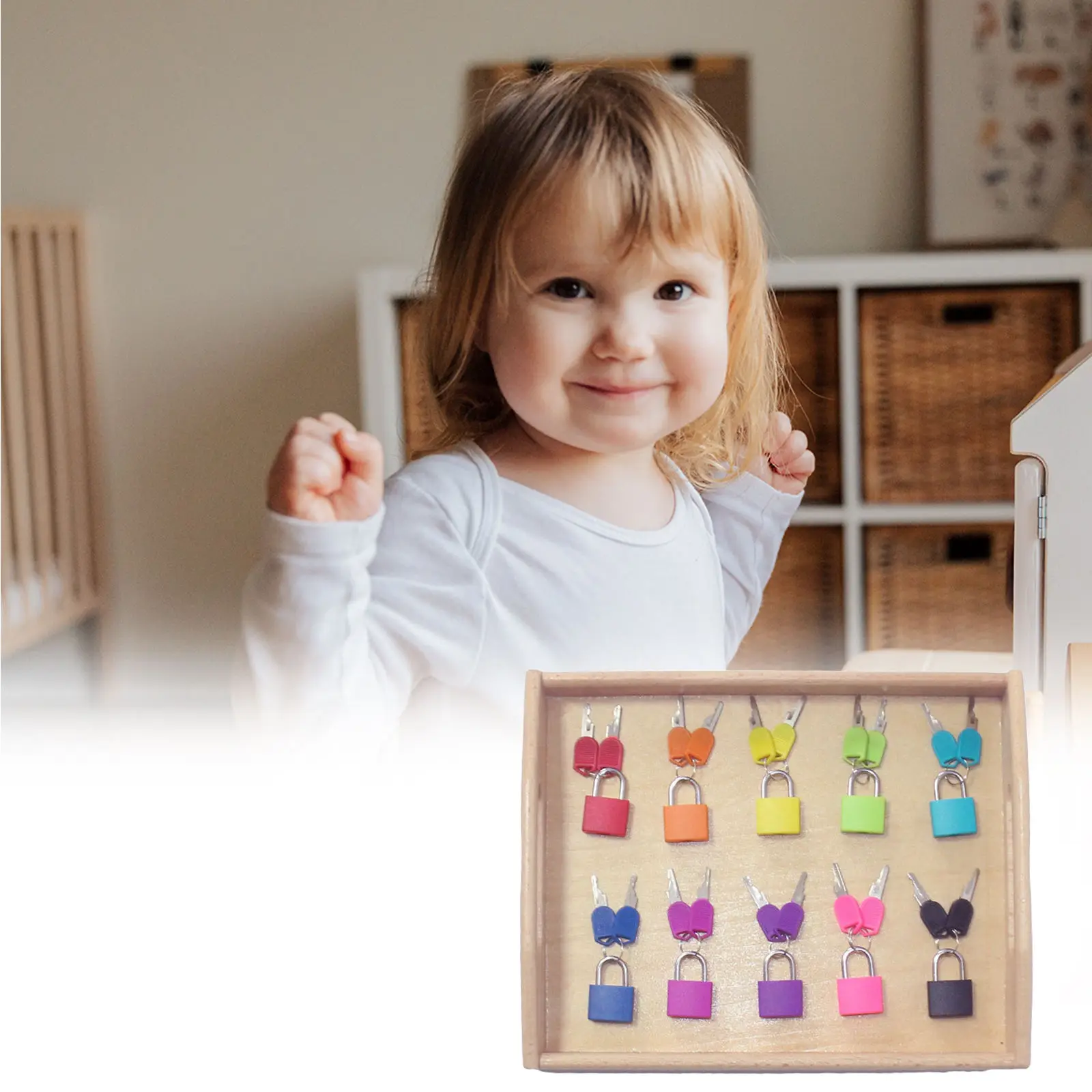 Набор из 10 клавиш и искусственных игрушек Монтессори для детей | Игрушки хобби