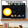 Cosmos starry sky space galaxy decoration painting hd starry sky hanging painting solar system planet orbit map poster universe ► Photo 3/6