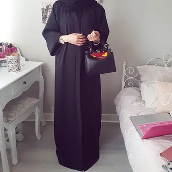 

Elegant Muslim Open Abaya Maxi Dress Cardigan Party Kimono Long Robe Gowns Jubah Middle East Eid Ramadan Arab Islamic Wholesale
